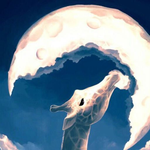 Картинки жираф на луне (69 фото)