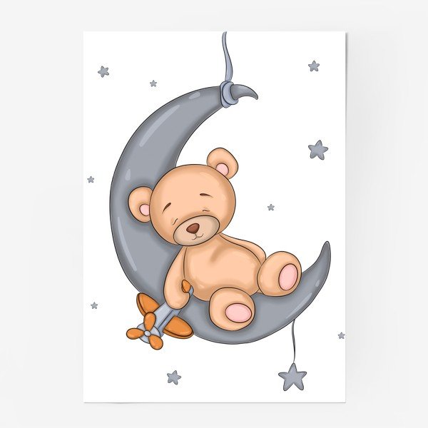 Картинки мишка тедди на луне (62 фото)