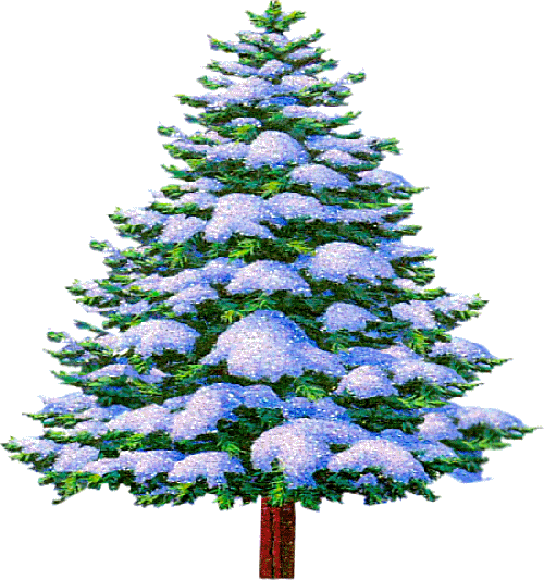 Елка в снегу для детей