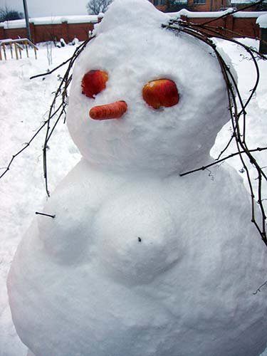 Снежная баба прикол