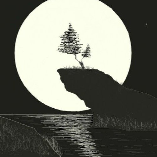 Луна карандашом