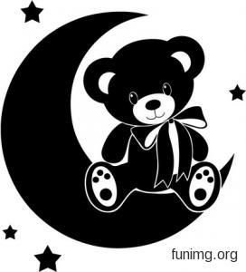 Трафареты для декора мишка