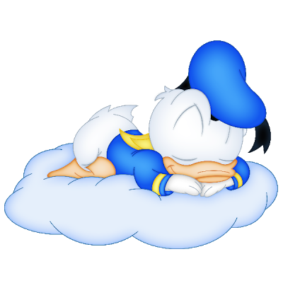 Диснеевские герои спят