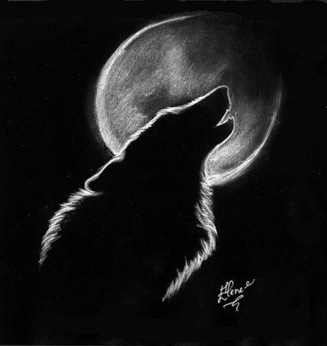 Рисунки белым по черному