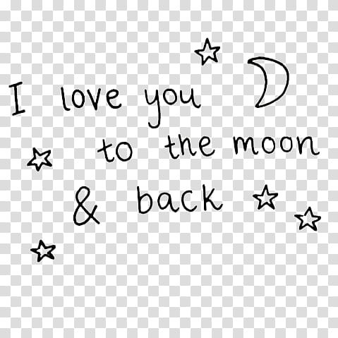 Рисунки на открытке i Love you to the Moon
