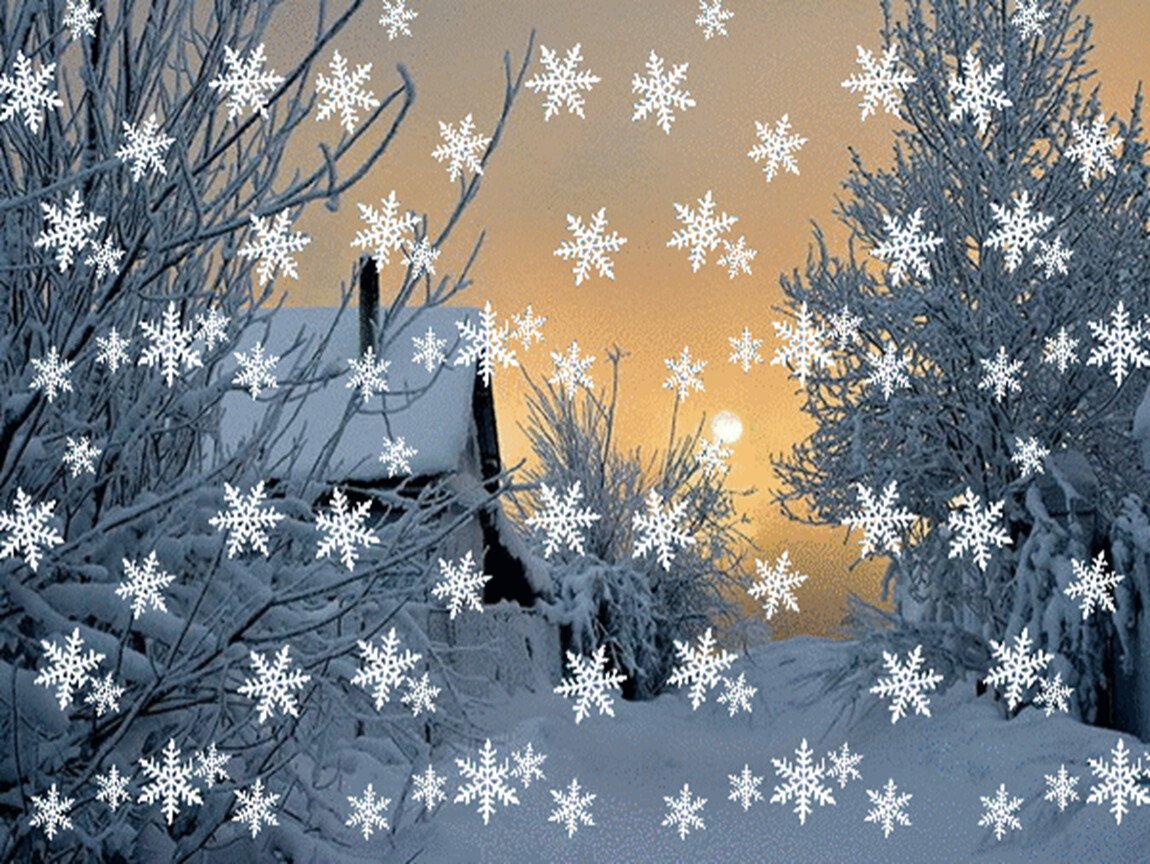 Картинки самые красивые желаю счастья Добрая анимация пожелание снежинка счастьем