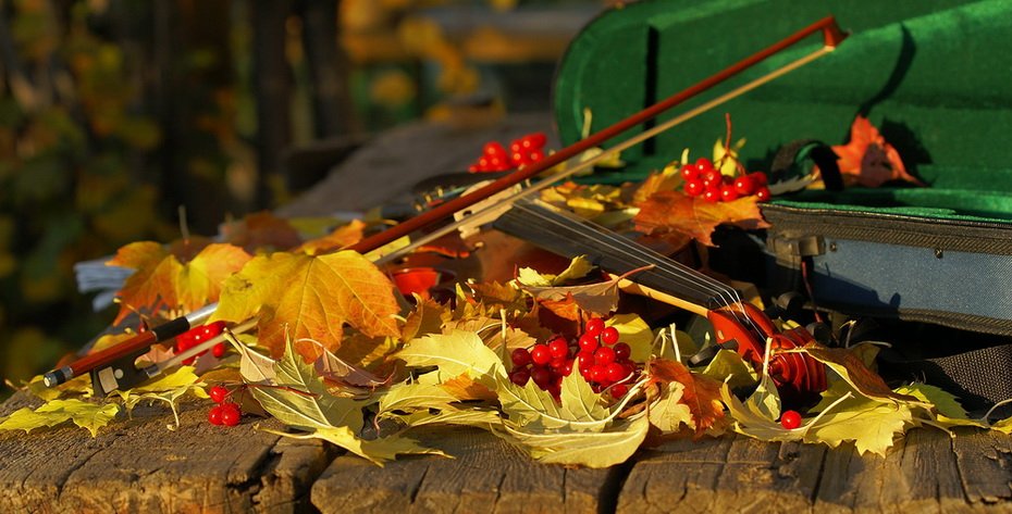 Музыка осени слушать. Скрипка в осенней листве. Осенняя композиция на рояле. Саксофон осенние листья. Блюз осенних листьев.