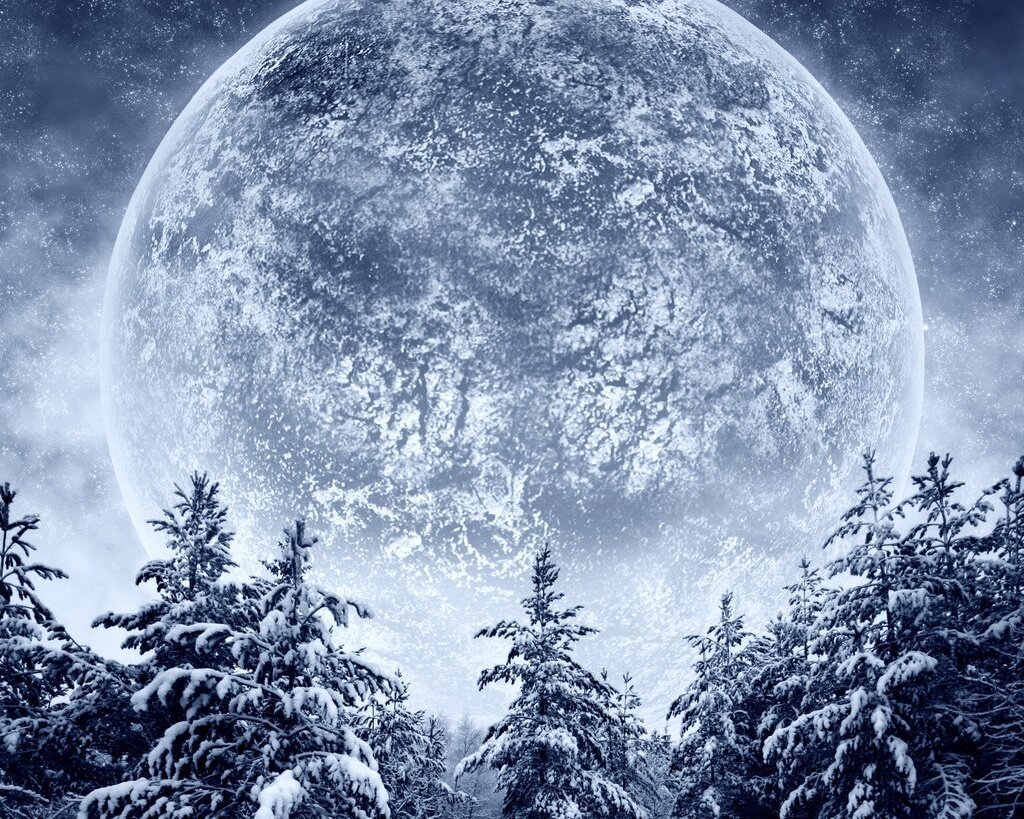 Луна снег. Полнолуние. Зима Луна. Полнолуние зима.