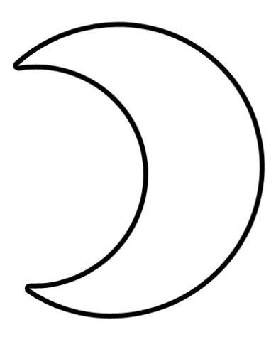 Месяц трафарет