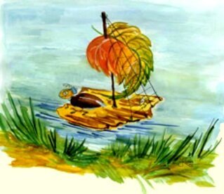 Осенние кораблики рисунки