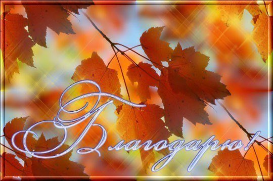 Благодарю осень