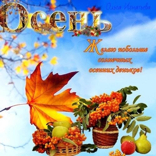 Открытки осенние с благодарностью