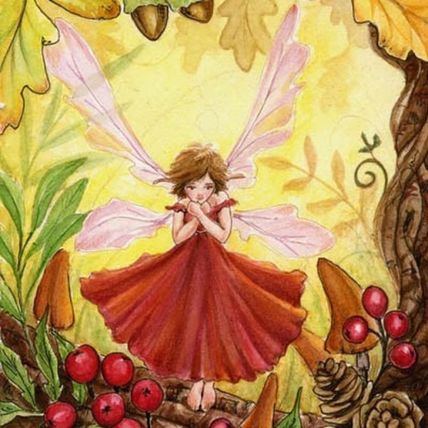 Иллюстрации осенние эльфы