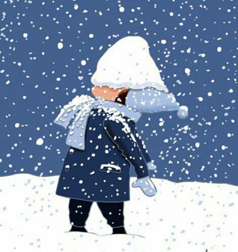 Снегопад рисунок