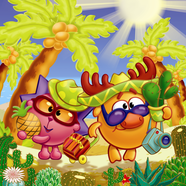 Смешарики в тропиках