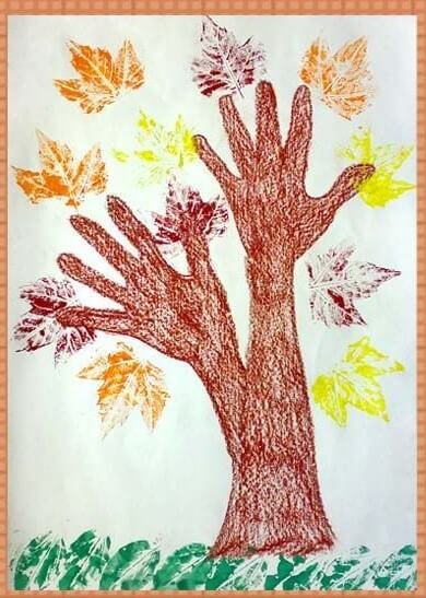 Картинки ладошки осенние (66 фото)