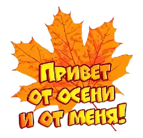 Всем осенний привет