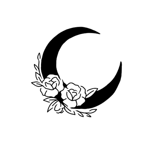 Полумесяц тату эскиз