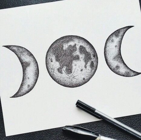 Луна эскиз