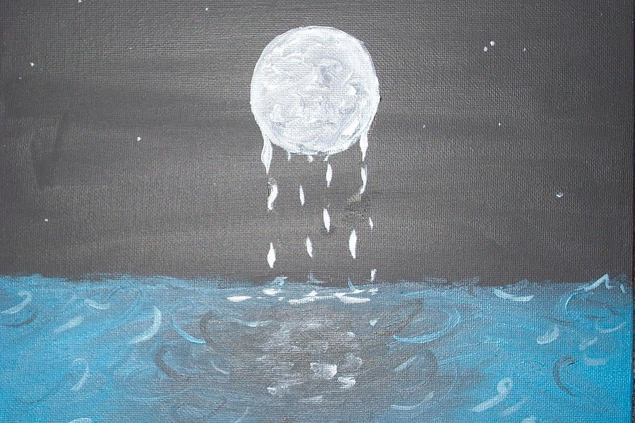 Плачу на луну. Луна плачет. Луна иллюстрация. Плачущая Луна. Печальная Луна.