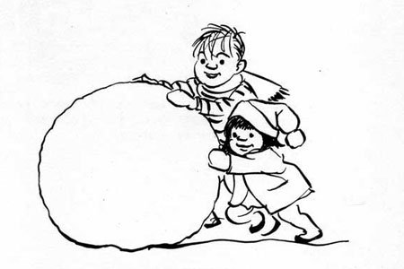 Комок раскраска для детей