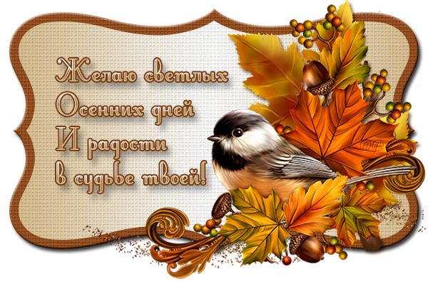 Осеннее спасибо