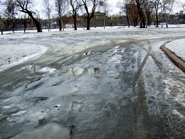 Ранняя Весна лужи