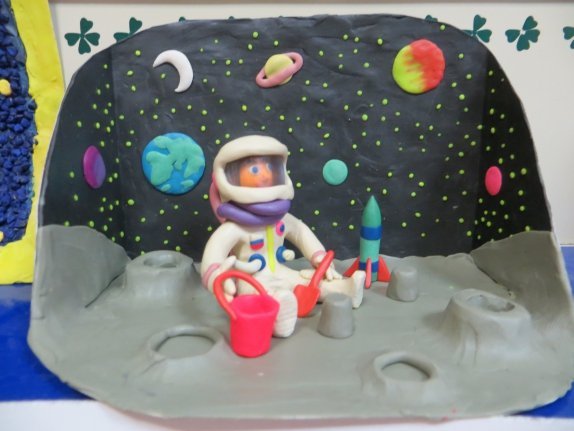 Поделки из пластилина на тему космос