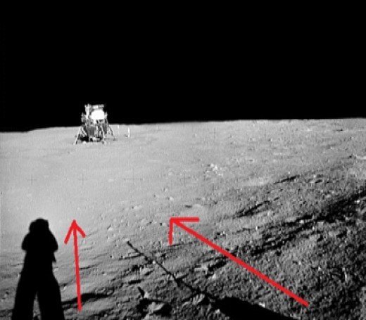 На Луне есть тень