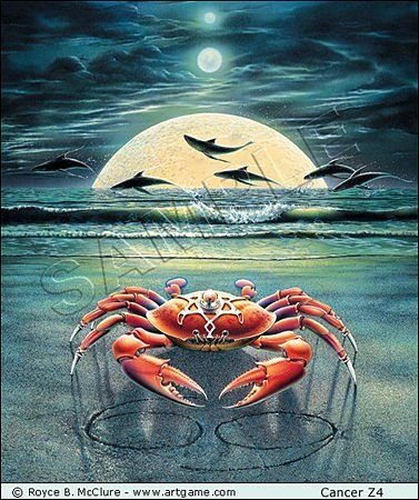 Женщина и краб картина