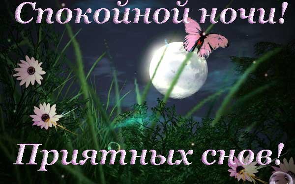 Спокойной осенней ночи приятных снов