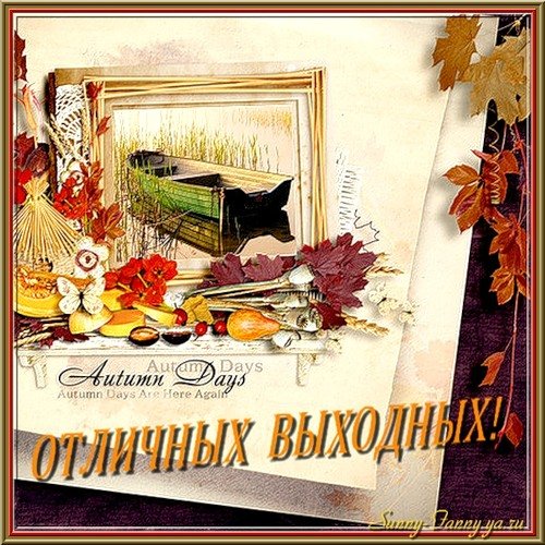 Хороших осенних выходных