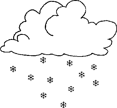Снегопад раскраска