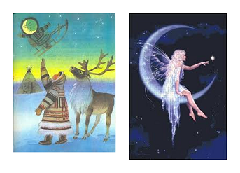 Картинки девочка луна сказка (66 фото)