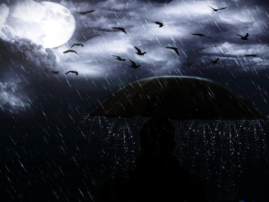 Ночь Луна дождь. Дождливая Луна. Дождь и солнце. Луна под дождем.
