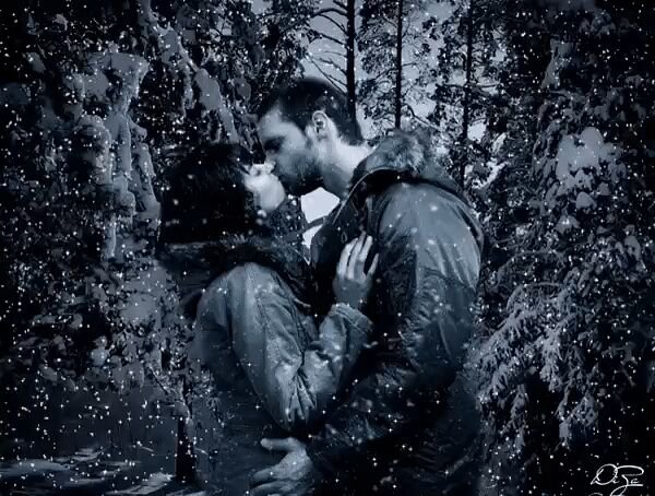 Влюбленные под снегом