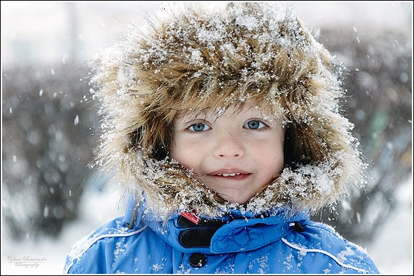 Мальчик зимой