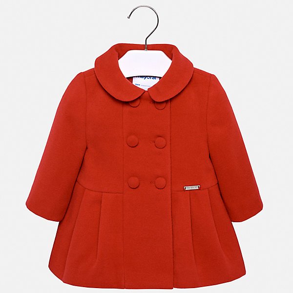 Пальто Mayoral для девочки красный