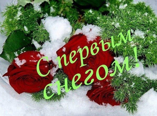 Поздравление с первым снегом