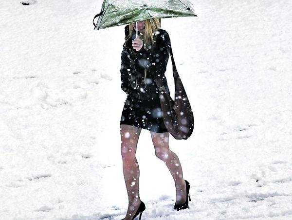 Картинки смешные женщины и снег (65 фото)