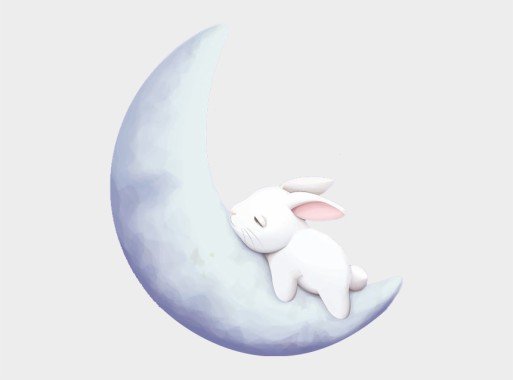 Косметичка «Спящий кролик. Заяц в цветах. Акварель»