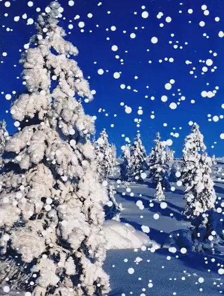 Анимированный снегопад