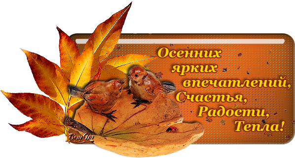 Осеннего счастья пожелания