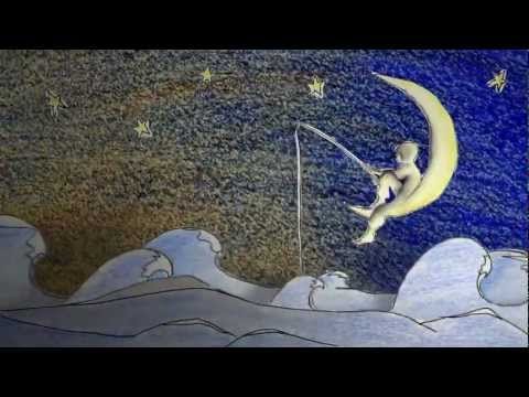 Мальчик рыбачит на Луне