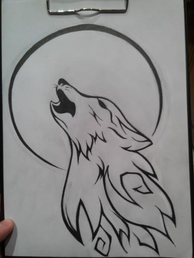 Волки рисунки карандашом для начинающих