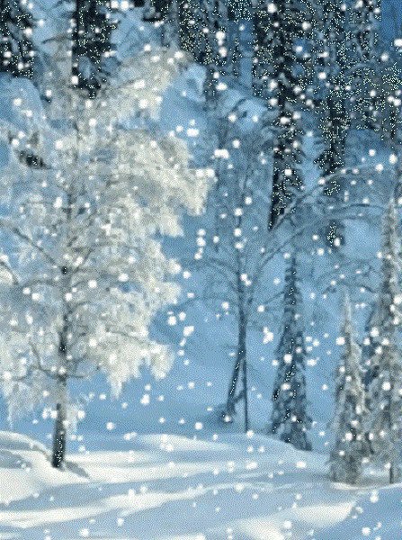 Снегопад анимация