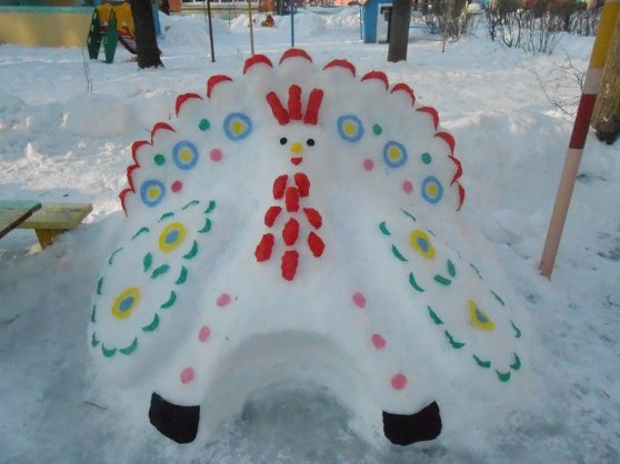 Тематика снежных построек в детском саду