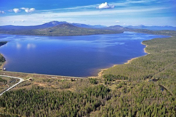 Озеро Зюраткуль вид сверху