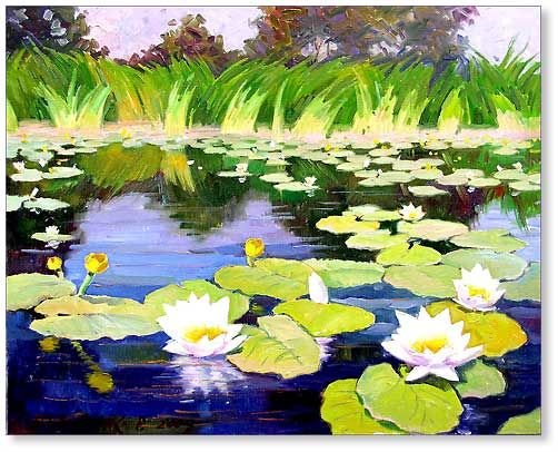 Пруд с кувшинками для детей