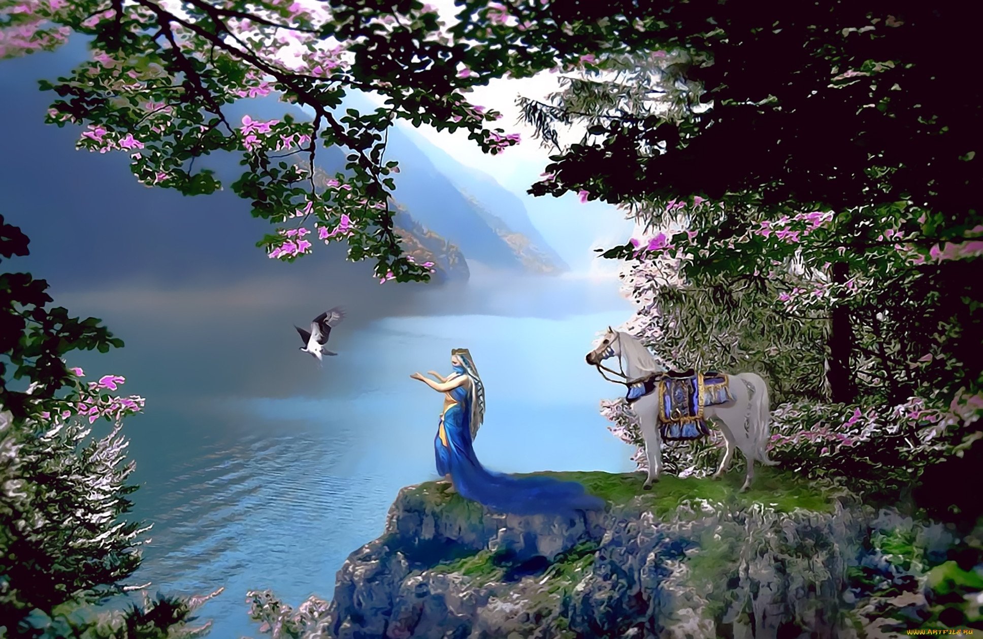 Мир люблю страна. Волшебное озеро Лядова. Сказочное озеро. Волшебное озеро. Озеро фэнтези.